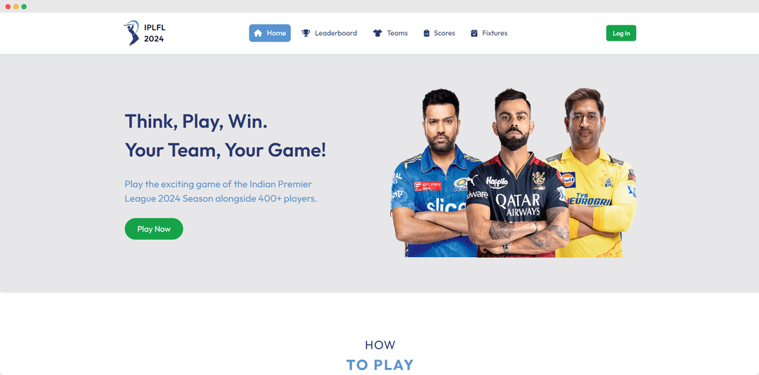 Indian Premier League 2024 Fantasy League
